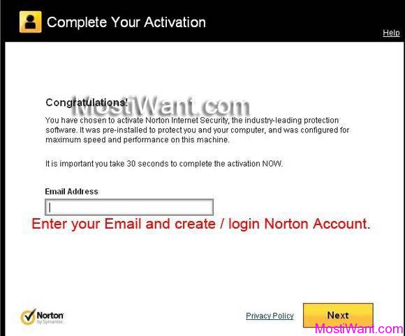 activate norton internet security for mac